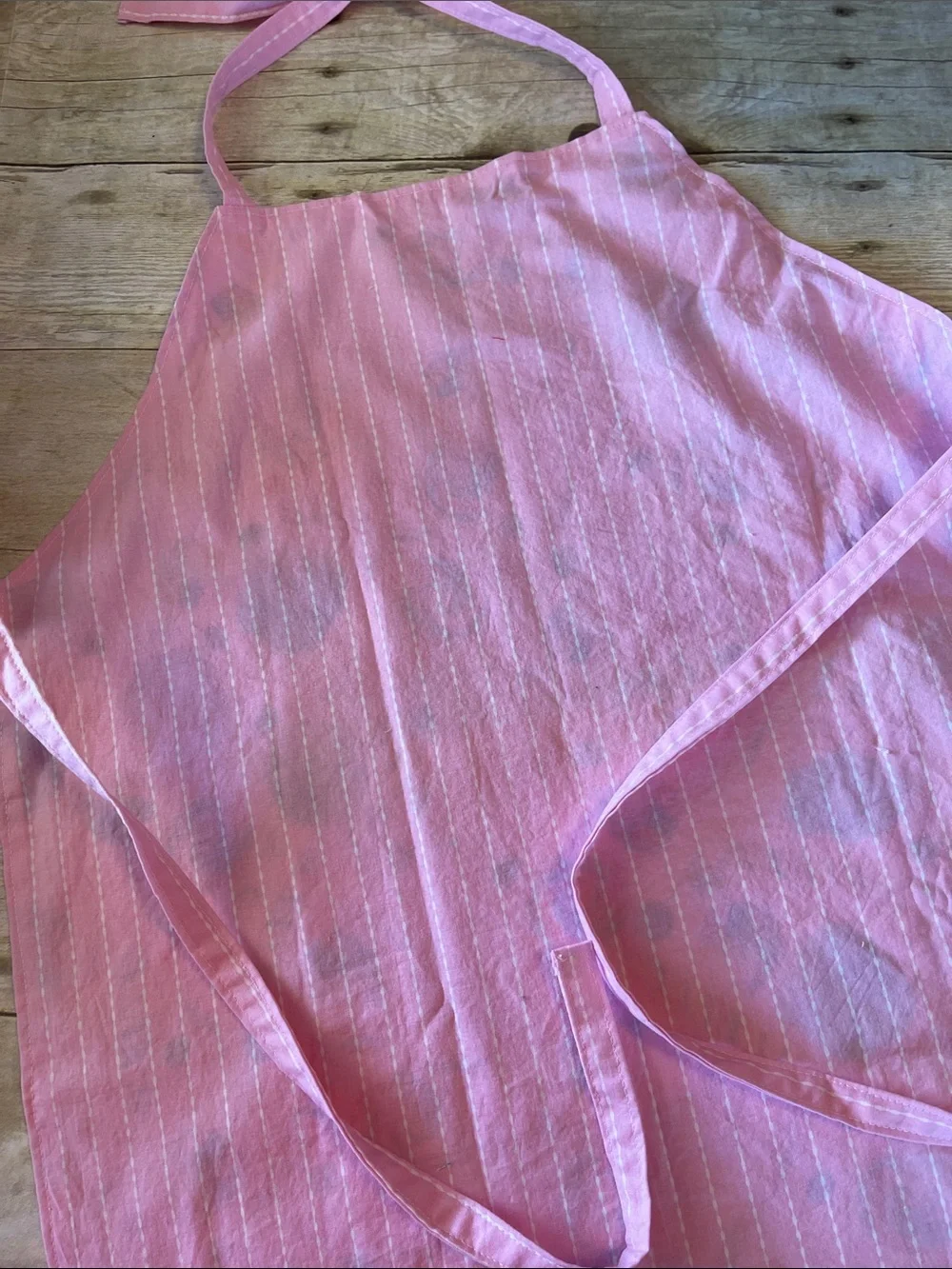 Kids Apron Pink & Candy  Fits Ages 3 - 10 Years Old Two Sided Cotton